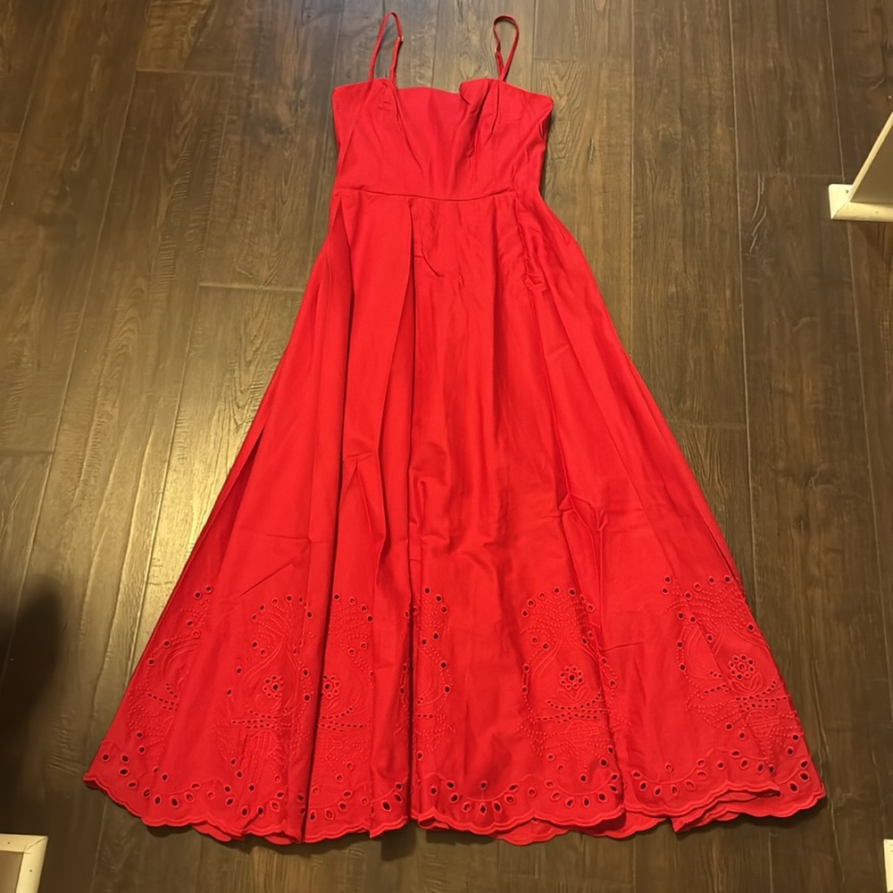 NWOT Reformation Red Midi Dress - Picture 5 of 14